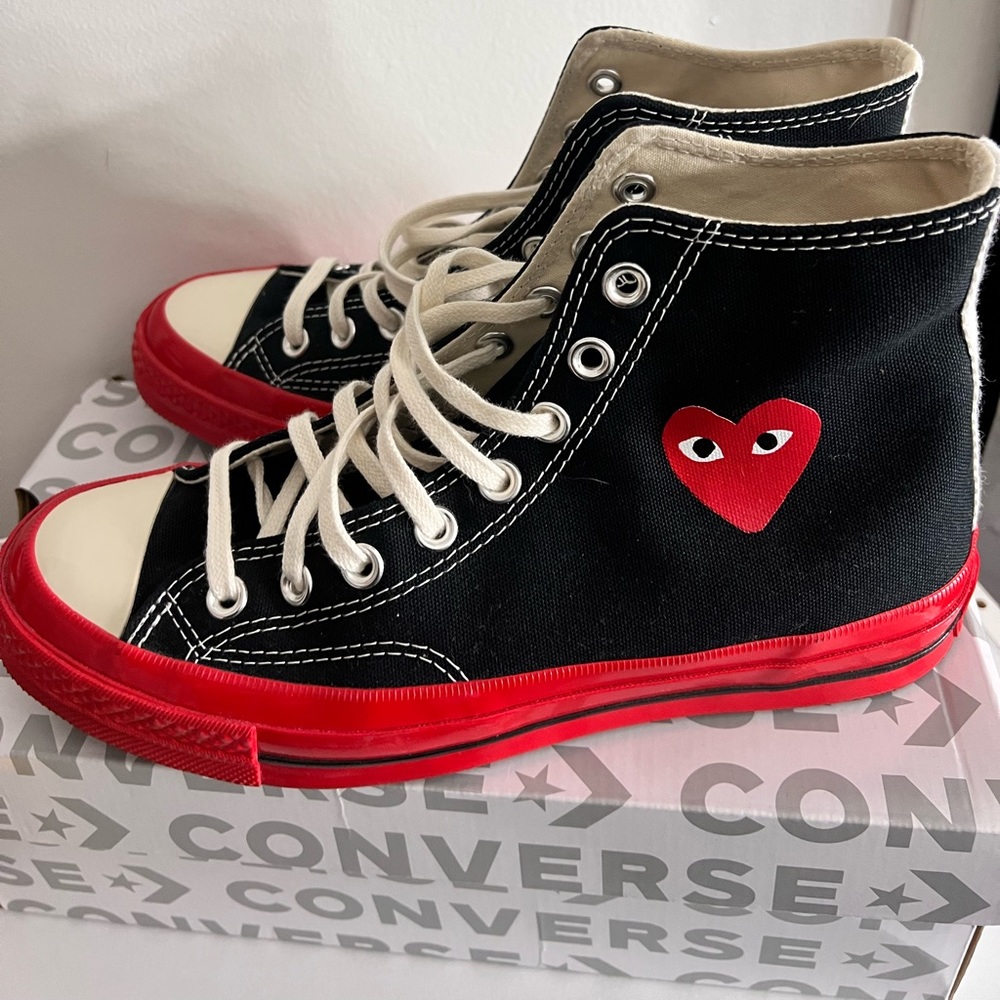 x Converse Unisex Red Sole High Top Sneakers